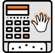 Hand scanner icon 